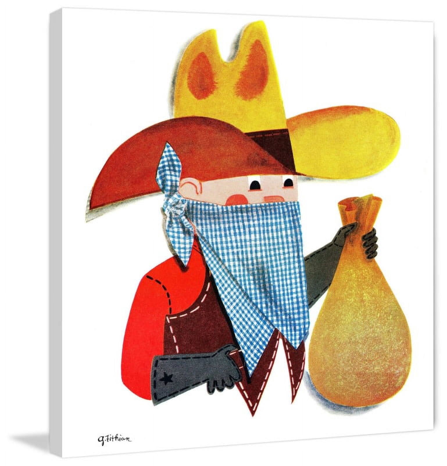 Marmont Hill "Cowboy" by Curtis Painting Print on Canvas