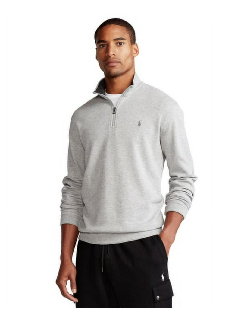 epiエンフォプルオーバー Polo Ralph Lauren Men's Luxury Grey Jersey Sweater, Quarter