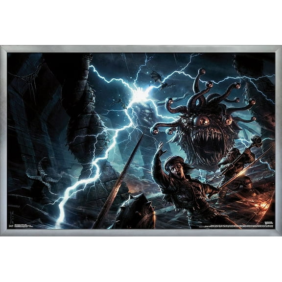Dungeons and Dragons - Battle Wall Poster, 22.375" x 34", Framed
