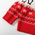 thumbnail image 4 of GYRATEDREAM Toddler Girl Boy Christmas Outfit Crewneck Sweatshirt Reindeer Penguin Shirt Xmas Long Sleeve Sweater Shirt Pullover Top Fall Winter Clothes for 3Y Red, 4 of 9
