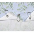 thumbnail image 5 of S4Sassy Blue Mimosa Pudica Leaves Waterproof Bathroom Shower Curtain With Roller Rings Hook-60 x 75 Inch, 5 of 6