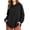 Black, variant on Hilenly Oversized Hoodies for Women Long Sleeve Pullover Hoodie Hooded Sweatshirts Comfort Travel Outfits