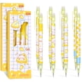 thumbnail image 2 of 8 Pcs Yellow Cheese Cat Mechanical Pencils Cute 0.5mm Mechanical Pencil Kawaii Pencils Pencil for Women Office Suppies, 2 of 7