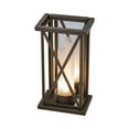 thumbnail image 4 of Meyda 153261 8.5 in. Mirror Cross Wall Sconce, Chocolate, Gold & Frost, 4 of 6