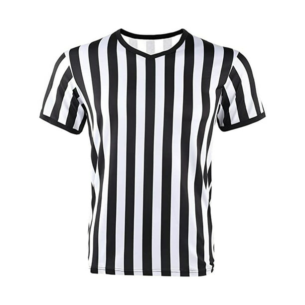 Basketball Referee Uniform Football Short Sleeve Mens Top for Outdoor ...