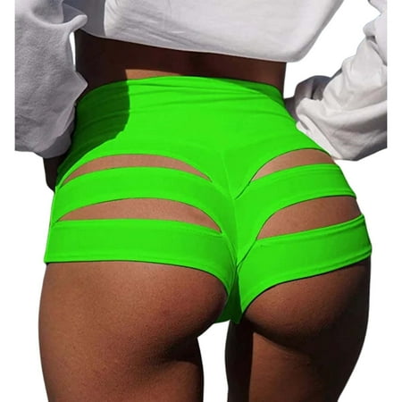 Yuhangmm Wear Women Color Panties Shorts Out Cut Knicker Fashion Dance Brief Pole Pants Sexy Lingerie for Women plus Size