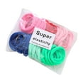 thumbnail image 1 of 50Pcs Hair Ties Seamless Lightweight Elastic Hair Bands for Baby Teens Child Style A, 1 of 8