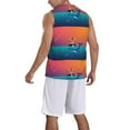 thumbnail image 2 of Naloa Lighthouse and Whale Basketball Jersey Reversible Men's Mesh Athletic Sports Shirts Training Practice S-4XL3X-Large, 2 of 6