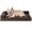 Brown-30.0"L x 20.0"W x 6"Th, variant on Dog Bed Medium Size Dogs  Memory Foam With Washable Removable Cover Waterproof Pet Sofa Couch For Crate Nonskid Bottom 30x20x6 Pink