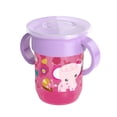 thumbnail image 1 of Taza de aprendizaje giratoria de 360 grados para bebé, con tapa abatible de doble ASA, a prueba de fugas, botella de agua sin BPA con tapa, 1 of 6
