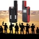 thumbnail image 3 of Mini Portable Handheld Business UHF Walkie Talkie Two-Way Radio (Red), 3 of 5