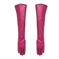 thumbnail image 2 of Dress Choice Women Long Leather Opera Elbow Length Costume Gloves Evening Party Faux Leather Touchscreen Cosplay Dress Accessories, 2 of 8