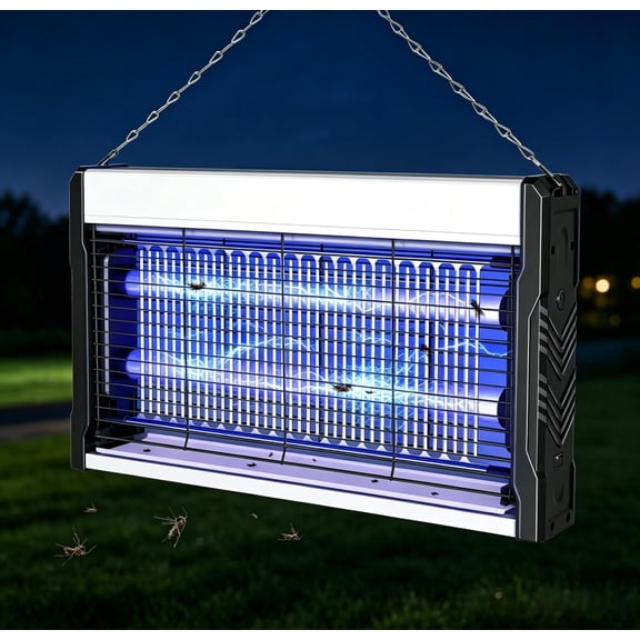 Electric Bug Zapper 3200V Mosquito Zapper Indoor Insect Trap with Hanging Chain, Mosquito Trap with Removable Collection Tray, USB Electric Bug Zapper Outdoor for Home, Office, Patio and Daily Use