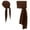 Brown, variant on Pirate Accessories Women Men - Pirate Bandana Head Scarf Hat Belt Sash for Carnival Renaissance Themed Role Playing(Red,33 Inch)