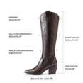 thumbnail image 3 of DREAM PAIRS Botas Vaqueras para Mujer Hasta Las Rodilla, Cowboy Boots Mujer Con Tacón, 3 of 5