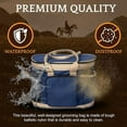 thumbnail image 6 of Huntley Equestrian Deluxe Grooming Organizer Bag, Navy Blue, 6 of 7
