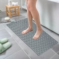 thumbnail image 5 of Under $5! InsCrazy Bathroom Rugs Absorbent Rectangular Bathroom Mat Antis Slip Mat Household Shower Room Shower Antis Fall Suction Cup Floor Mat Bathroom Massage Foot Mat 14" x 27", 5 of 7