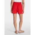 thumbnail image 4 of Time and Tru Women's Linen Blend Shorts, Sizes XS-XXXL, 4 of 6