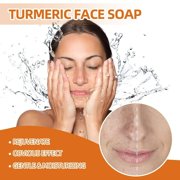 Skin Brightening Soap,Shower Soap,Lemon Turmeric Kojic Soap,Natural Handmade Soap,Turmeric Soap Bar for Face and Body, Smooth Skin Tumeric Soaps(1pc)