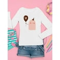 thumbnail image 3 of Cute Ghost W Balloon Long Sleeve Toddler -Image by Shutterstock,  5 Toddler, 3 of 4