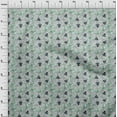 thumbnail image 4 of oneOone Polyester Spandex Dusty Teal Green Fabric Travel Diy Clothing Quilting Fabric Print Fabric By Yard 56 Inch Wide, 4 of 4