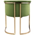 thumbnail image 3 of Meridian Furniture Tierra Olive Velvet Dining Chair, 3 of 8