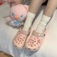thumbnail image 4 of Zapatillas con forma de corazón para niña, con agujeros para la cabeza, de verano, para exteriores, con suela blanda de EVA, para playa, para mujer, 4 of 6
