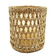 thumbnail image 4 of Rattan Woven Tea Light Candle Holder, Decorative Handwoven Candle Holder, Rustic Vintage Seagrass Votive Candle Holders for Dining Table Kitchen Decor Serving Tray, 4 of 5