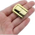 thumbnail image 4 of 12 piezas de cerradura de palanca, estilo retro dorado, cierre decorativo de hierro con tornillos para baúl de madera, 1,18 "x 0,94", 4 of 5