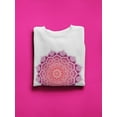 thumbnail image 3 of Pink Indian Mandala Design Sweatshirt Women -Image by Shutterstock, Female 3X-Large, 3 of 4