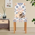 thumbnail image 4 of Yayeee 2 Pack Dining Chair Covers Stretch Parson Chairs Slipcovers Seat Protector, Colorful Abstract Pattern, 4 of 6