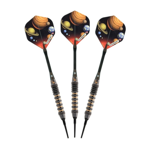 Elkadart Orbital Soft Tip Darts Knurl Ringed Barrel 16 Grams