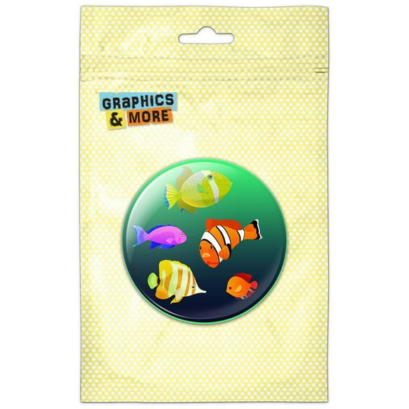 Tropical Fish Pinback Button Pin Badge
