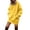 Yellow, variant on Dpjklzsn Women's Oversized Hooded Sweatshirt Dress, Drawstring Long Sleeve Drop Shoulder Pullover with Pocket