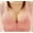 Pink, variant on Tumotour Front Open Bras For Women Lace Pattern Wirefree Button Closeure Breathable Gathering Bra Nursing Underwear Non Steel Ring Underwear Solid Color Shoulder Strap Women Daily Bras