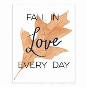 Creative Products Fall in Love Leaf 8x10 Tabletop Canvas