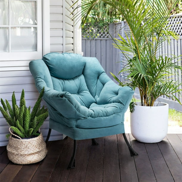Ordelijk Bloemlezing applaus HollyHOME Modern Accent Lazy Sofa Chair with Soft High Wing Back, Blue - Walmart.com Ordelijk Bloemlezing applaus HollyHOME Modern Accent Lazy Sofa Chair with Soft High Wing Back, Blue - Walmart.com