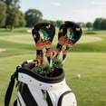 thumbnail image 5 of Yuyamidu Frog Golf Club Head Cover, Mushroom Golf Headcover Driver Headcover Fairway Wood Headcover Hybrid Club Head Cover with Soft Lining, 5 of 8