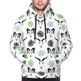 thumbnail image 4 of Hoodies for Men - goat skulls leaves cool white Long Sleeve Comfrt Men'S Fashion Hoodies & Sweatshirts, Sweatshirts for Men Hoodies Pullover Clothing Clothes with Pouch, 4 of 7