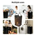 thumbnail image 4 of DouZhe 50L Rectangular Laundry Basket, Future Galaxy Fractal Particles Prints Waterproof Foldable Laundry Hamper with Aluminum Handles, 4 of 6