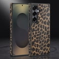 thumbnail image 3 of For Samsung Galaxy S25 Case Compatible with MagSafe, Luxury Slim Shockproof Protective Cover with Leopard Print & Carbon Fiber Texture, Magnetic Phone Case for Women and Men,A, 3 of 11