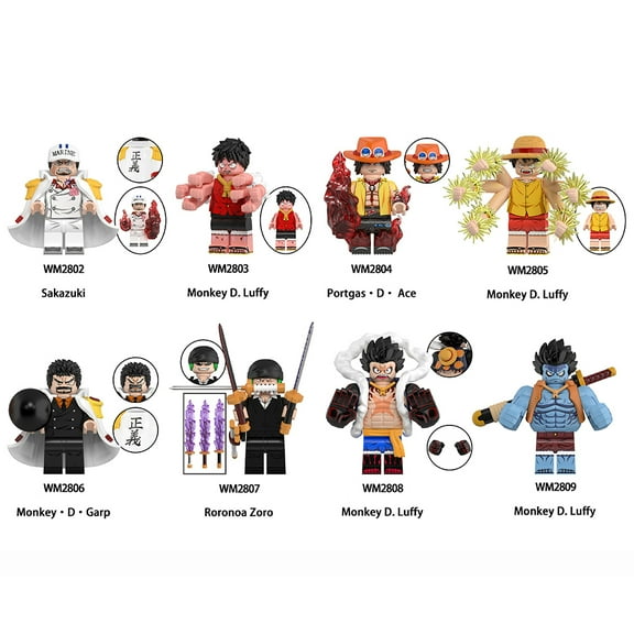 ONE PIECE Custom Building Block X 8 Set N