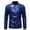 Blue Tops for Men, variant on IYTR Men's Sequin Jacket Party Clubwear Long Sleeve Gold Trim Stand-Up Collar Coats Black M