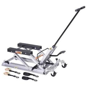 Extreme Max 5001 5059 Wide Motorcycle Scissor Jack With Dolly 1100 Lbs Walmart Com Walmart Com