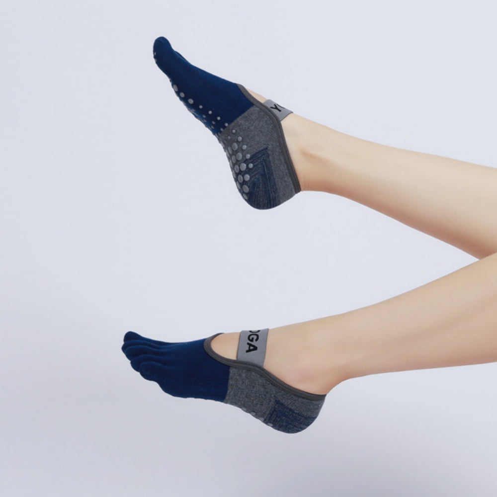 5 Pairs Finger Yoga Socks for Women - Grip & Non Slip Socks for Ballet  Pilates Barre Dance 