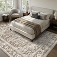 thumbnail image 6 of SIXHOME 9'x12' Washable Area Rug for Living Room Vintage Medallion Distressed Carpet Soft Low Pile Large Rug for Bedroom Dining Room Office Retro Indoor Home Decor Brown, 6 of 6