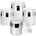 thumbnail image 4 of WORGEOUS 4 pcs Jares de bomba sin aire vacío Botellas de la bomba de vacío Botellas recargables Cosméticos Frascos, 4 of 8
