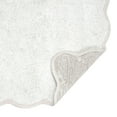thumbnail image 4 of VCNY Home Scallop Solid Color White Cotton Bath Rug, 17' x 24", 4 of 5