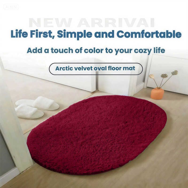Muddy Cat Rug,Super Absorbent Doormat for Paws - Non Slip Arctic velvet Entryway Rug, Indoor Outdoor Machine Washable Pet Cleaner Mat, Quick Dry Microfiber Rug for Mucky Paws,Claret,24"X16".