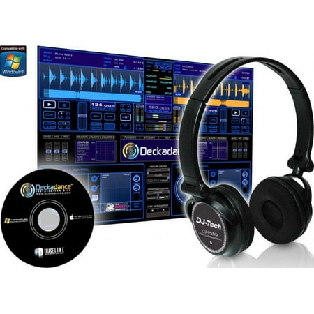 Professional DJ Headphones with PC USB Connection w/ Integrated USB Soundcard works with Windows (Best Audio Controller For Windows 10)